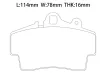 98735193903 Brake Pads for PORSCHE BOXSTER (986), CAYMAN (987)