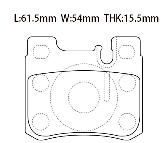 0004209820 Brake Pads for MERCEDES-BENZ C-CLASS (W202), E-CLASS Coupe (C124), 124 Saloon (W124), 190 (W201), S-CLASS (W126)