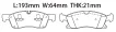 0064203820 Brake Pads for MERCEDES-BENZ GLS (X166), GLE Coupe (C292), GL-CLASS (X166), M-CLASS (W166)