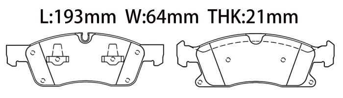 0064203820 Brake Pads for MERCEDES-BENZ GLS (X166), GLE Coupe (C292), GL-CLASS (X166), M-CLASS (W166)