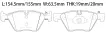 34116775310 BMW Brake Pad for BMW 5 (F10)