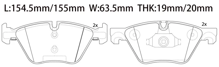 34116775310 BMW Brake Pad for BMW 5 (F10)