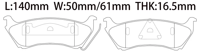 1634200520 Brake Pads for MERCEDES-BENZ M-CLASS (W163)