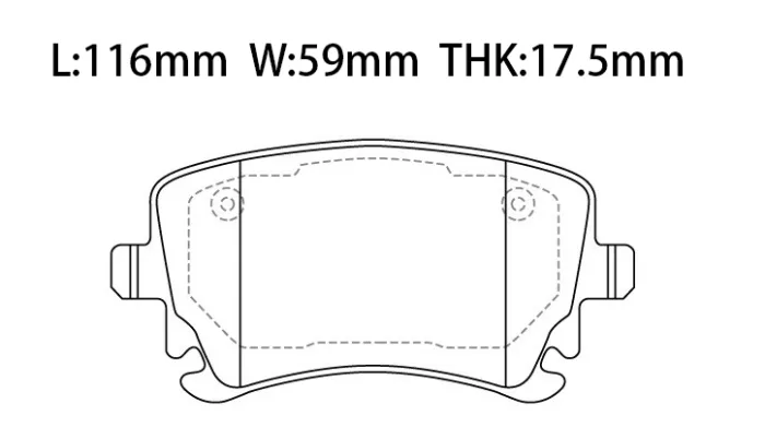 4B3698451 Brake Pads for AUDI A6, VW EUROVAN, BENTLEY CONTINENTAL Convertible (3W_, 394)