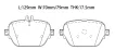 0004207703 Brake Pads for MERCEDES-BENZ E-CLASS T-Model (S213), CLS (C257)