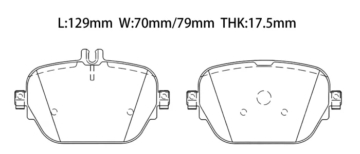 0004207703 Brake Pads for MERCEDES-BENZ E-CLASS T-Model (S213), CLS (C257)