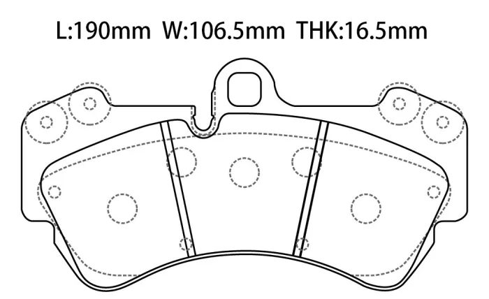 7L0698151R Brake Pads for AUDI Q7, PORSCHE Cayenne, VW TOUAREG