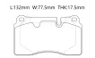 SFP500070 Brake Pads for LAND ROVER RANGE ROVER III (L322), RANGE ROVER SPORT I (L320)
