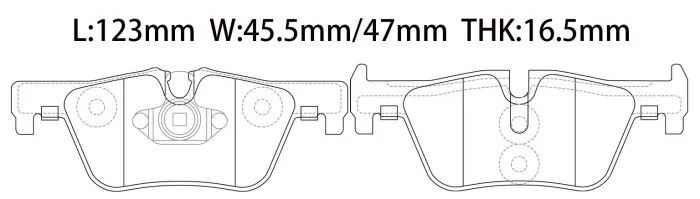 34216850569 BMW Brake Pad for BMW 1 (F20), 2 Coupe (F22, F87), 3 (F30, F80), 4 Coupe (F32, F82), X3 (F25)