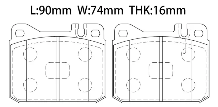 0014209920 Brake Pads for MERCEDES-BENZ S-CLASS (W126), SL Coupe (C107), 123 Saloon (W123)
