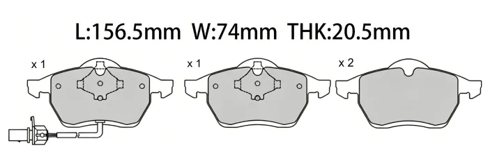 7M3698151 Brake Pads for VW SHARAN, FORD GALAXY MK I VAN (WGR), SEAT ALHAMBRA VAN (7V8, 7V9)