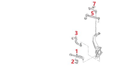 4F0498998S2 Suspension Parts Control Arm Kit for AUDI A6 / S6 C6 (4F2)