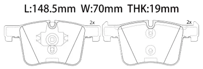 34116856193 BMW Disc Brake Pad for BMW X3 (F25), X4 (F26)