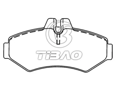 2D0698451B Brake Pads for MERCEDES-BENZ G-CLASS, VW LT, PUCH G-MODELL (W463)