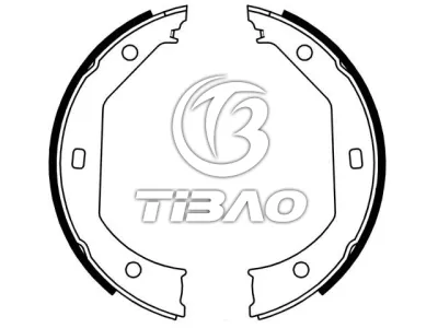 34411163988 BMW Brake Shoe for BMW 3 Touring (E46), 4 Coupe (F32, F82), 2 Coupe (F22, F87), X1 (E84), 1 (E87), 5 (E39)