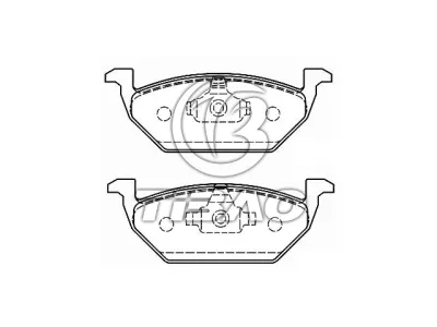 6Q0698151 Brake Pad Set for AUDI A1, VW POLO, SEAT Mii (KF1, KE1), SKODA CITIGO (NF1)