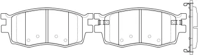 SP1186 Brake Pads for DODGE ATTITUDE, HYUNDAI ACCENT III Saloon (MC), ACCENT IV Saloon (MC), VER, JAC , KIA PRIDE II (JB), RIO II (JB), KIA (DYK) RIO