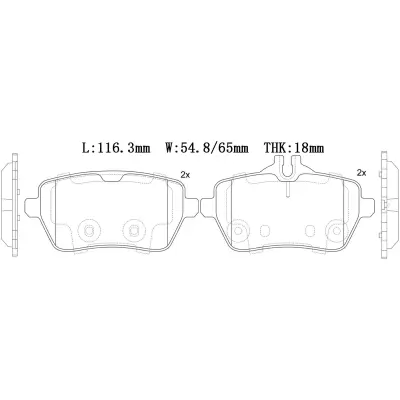 0084200820 Brake Pads for MERCEDES-BENZ SL (R231)