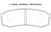 0446660060 Brake Pads for LEXUS GX (_J12_), TOYOTA FJ CRUISER (GSJ1_), TOYOTA (FAW) PRADO (_J12_)