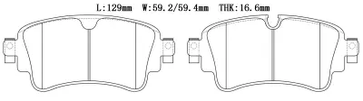 8W0698451T Brake Pads for AUDI Q5, VW TOUAREG