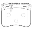 0084200220 Brake Pads for MERCEDES-BENZ S-CLASS (W222, V222, X222), E-CLASS T-Model (S213), CLS (C257), SL (R231)