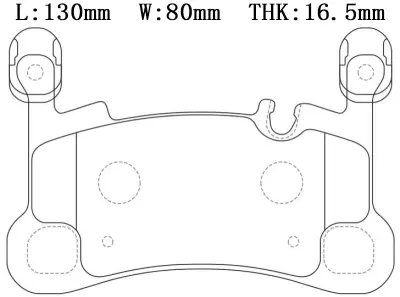9Y0698451P Brake Pads for PORSCHE CAYENNE (9YA)