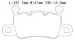 99135294701 Brake Pad Set for PORSCHE PANAMERA, BENTLEY CONTINENTAL Coupe (3S3)