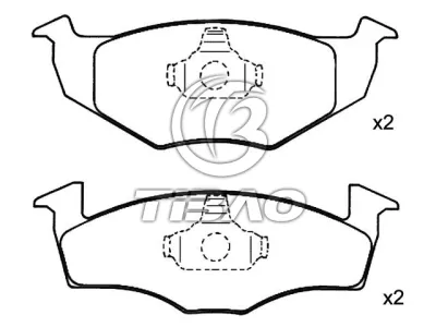140698151B Brake Pads for VW POLO, SEAT CORDOBA (6K1, 6K2), CORDOBA Sedan (6K1, 6K2)