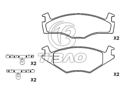 1H0698151 Brake Pads for VW GOLF, HYUNDAI EXCEL Saloon (X-2), PONY / EXCEL Saloon (X-2), SEAT TOLEDO I (1L2), TOLEDO &nbsp; (1L2)