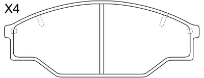 0449135200 Brake Pads for VW TARO, TOYOTA HILUX MIGHTY X / HILUX TIGER VI Pickup (_N1_), HIL