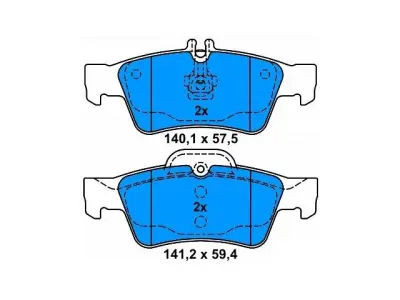 0034205120 Brake Pads for MERCEDES-BENZ E-CLASS (W211), CLS (C219), S-CLASS (W220), SL (R230), C-CLASS T-Model (S203), CL-CLASS Coupe (C215)