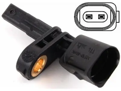 7H0927804 Wheel Speed Sensor for AUDI A1, VW TIGUAN, MAN TGE Bus, SEAT ALTEA XL (5P5, 5P8), SKODA YETI (5L)