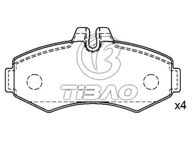 0004214110 Brake Pads for MERCEDES-BENZ V-CLASS (638/2), VITO Bus (W638)