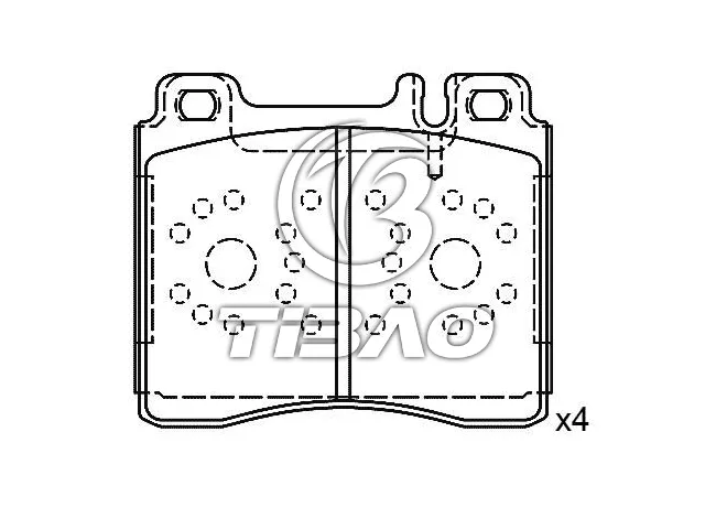 0024201220 Brake Pads for MERCEDES-BENZ CLK, CHRYSLER CROSSFIRE