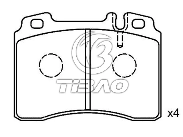 0014209820 Brake Pads for MERCEDES-BENZ SL (R129), E-CLASS (W124)