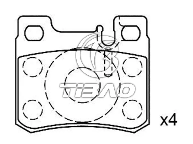 0024200120 Brake Pads for MERCEDES-BENZ C-CLASS (W202), E-CLASS (W124), 124 Saloon (W124)