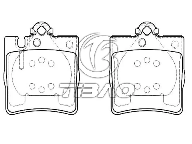 0024205220 Brake Pads for MERCEDES-BENZ CLC-CLASS (CL203), SLK (R171), CLK (C208), C-CLASS (W203), SL (R230), E-CLASS (W210)