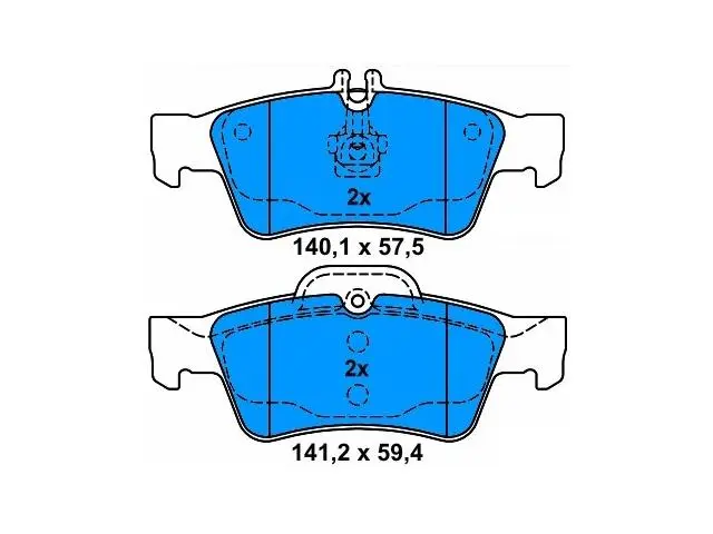 0034205120 Brake Pads for MERCEDES-BENZ E-CLASS (W211), CLS (C219), S-CLASS (W220), SL (R230), C-CLASS T-Model (S203), CL-CLASS Coupe (C215)