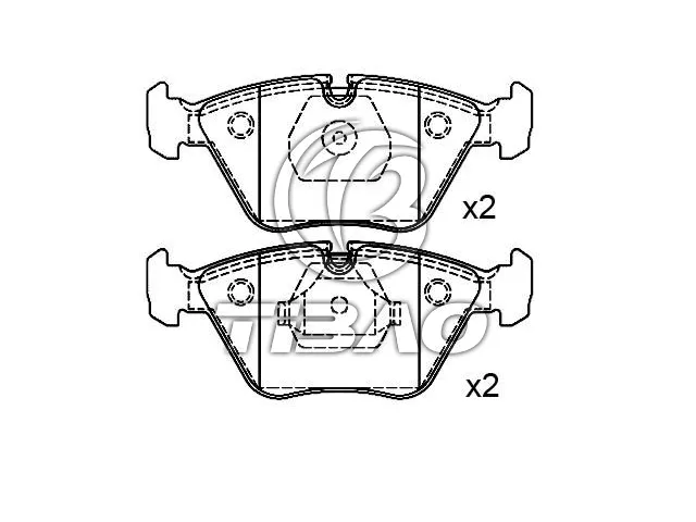 34111157039 BMW Brake Pad for BMW Z3 Roadster (E36), 3 Coupe (E36), 5 (E34), 7 (E32)