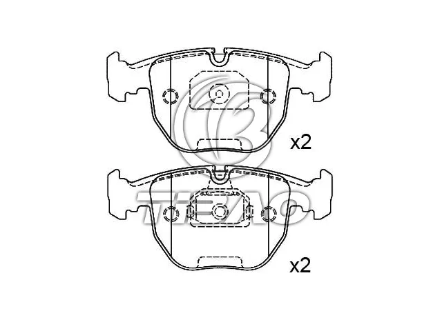 34111165227 BMW Front BRAKE PAD SET for BMW X5 (E53)