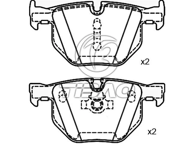 34216763044 BMW Brake Pad for BMW 7 (E65, E66, E67)