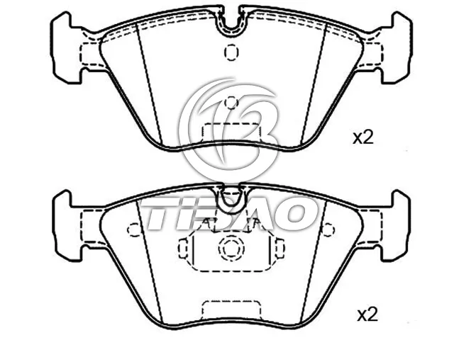 34116761243 BMW Brake Pad for BMW Z4, WIESMANN MF3 Roadster