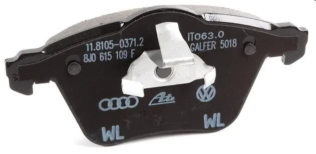 8J0698151F Brake Pads for AUDI A3, VW GOLF