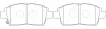 0446512590 Brake Pads for TOYOTA IST (NCP6_), XA (NCP6_), TOYOTA (FAW) PRIUS (_W2_)