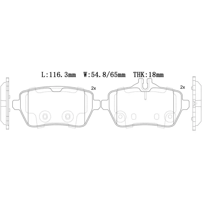 0084200820 Brake Pads for MERCEDES-BENZ SL (R231)