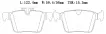 LR061385 Brake Pads for JAGUAR XF SPORTBRAKE (X260), LAND ROVER DISCOVERY SPORT (L550), POLESTAR POLESTAR 2 (P), VOLVO XC60 II (246), XC60 II SUV (246)