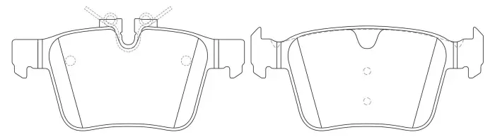 LR061385 Brake Pads for JAGUAR XF SPORTBRAKE (X260), LAND ROVER DISCOVERY SPORT (L550), POLESTAR POLESTAR 2 (P), VOLVO XC60 II (246), XC60 II SUV (246)