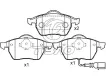 1J0698151M Brake Pad Set for AUDI TT, VW POLO, SEAT IBIZA III (6L1), IBIZA Mk III (6L1), SKODA OCTAVIA I Combi (1U5)