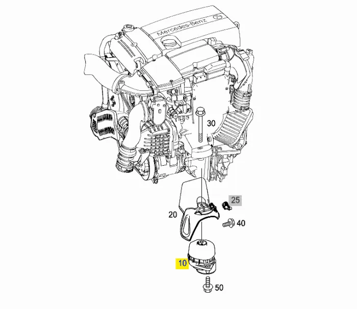 2122407217 Engine Parts Engine Mount for MERCEDES-BENZ E-CLASS T-Model (S212)