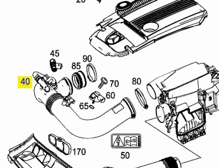 2710901929 Engine Parts Air Grid Hose for